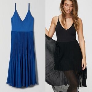 Aritzia Wilfred Daphnee Pleated Midi Dress